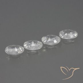 Shop natural 4.11ct ホワイト ジルコン gems, 楕円形, from カンボジア at GemSelect. In stock, global shipping!