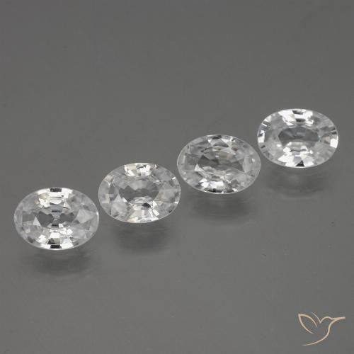 Shop natural 4.10ct ホワイト ジルコン gems, 楕円形, from カンボジア at GemSelect. In stock, global shipping!