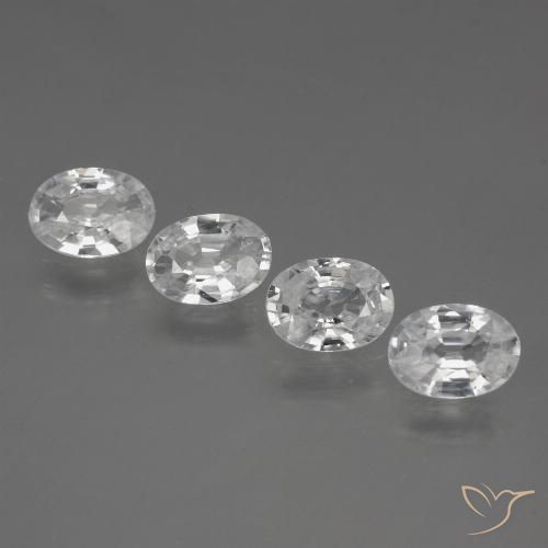 Shop natural 4.07ct ホワイト ジルコン gems, 楕円形, from カンボジア at GemSelect. In stock, global shipping!