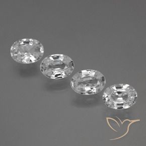 Shop natural 4.30ct ホワイト ジルコン gems, 楕円形, from カンボジア at GemSelect. In stock, global shipping!