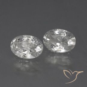 Shop natural 2.29ct ホワイト ジルコン gems, 楕円形, from カンボジア at GemSelect. In stock, global shipping!