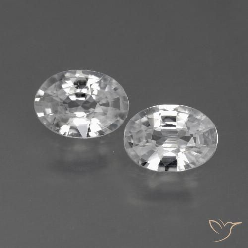 Shop natural 2.11ct ホワイト ジルコン gems, 楕円形, from カンボジア at GemSelect. In stock, global shipping!