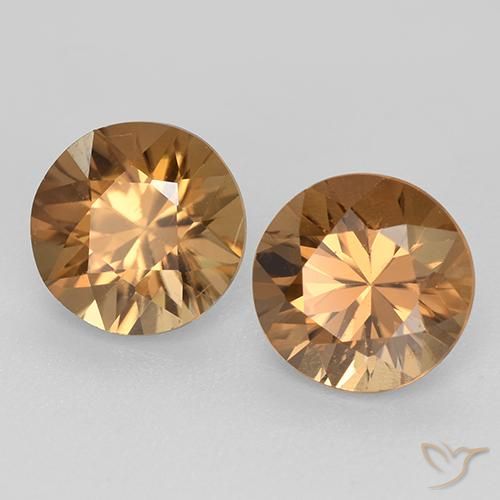 Shop natural 3.89ct ミディアムオレンジ ジルコン gems, ラウンド, from カンボジア at GemSelect. In stock, global shipping!