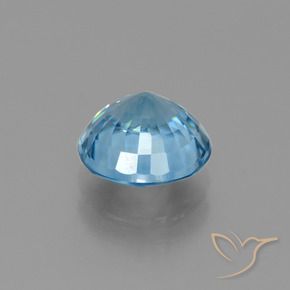 3.75カラットの天然ブルージルコン、ラウンド、VS