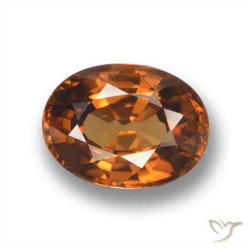 2.10ct 天然 ミディアムダークブラウン ジルコン, 楕円形, VVS