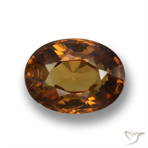 1.87ct 天然 アースオレンジ ジルコン, 楕円形, VVS-VS