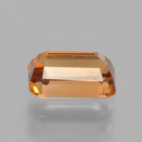 1.05カラットの天然オレンジブラウンジルコン（6.1×4.2 mm・エメラルドカット）