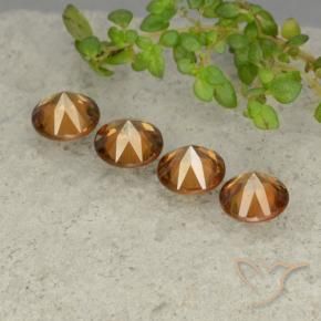 Shop natural 4.38ct オレンジブラウン ジルコン gems, ラウンド, from カンボジア at GemSelect. In stock, global shipping!