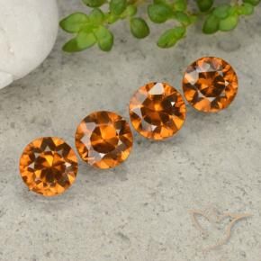 Shop natural 4.30ct ミディアムダークオレンジ ジルコン gems, ラウンド, from カンボジア at GemSelect. In stock, global shipping!