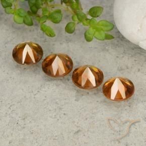 Shop natural 4.30ct ミディアムダークオレンジ ジルコン gems, ラウンド, from カンボジア at GemSelect. In stock, global shipping!