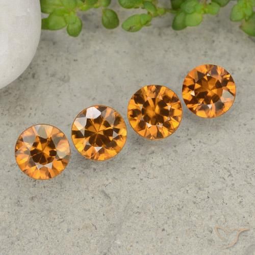 Shop natural 4.27ct オレンジブラウン ジルコン gems, ラウンド, from カンボジア at GemSelect. In stock, global shipping!