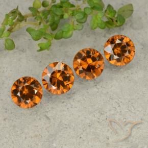 Shop natural 4.31ct ダークオレンジ ジルコン gems, ラウンド, from カンボジア at GemSelect. In stock, global shipping!