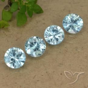 Shop natural 2.10ct 薄いマヤブルー ジルコン gems, ラウンド, from カンボジア at GemSelect. In stock, global shipping!