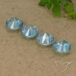 Shop natural 2.10ct 薄いマヤブルー ジルコン gems, ラウンド, from カンボジア at GemSelect. In stock, global shipping!