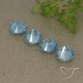 Shop natural 1.94ct 濃いベイビーブルー ジルコン gems, ラウンド, from カンボジア at GemSelect. In stock, global shipping!