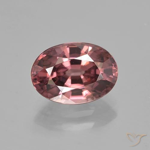 2.85ct 天然 ミディアムレッド ジルコン, 楕円形, VVS-VS