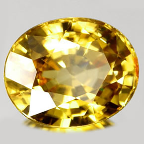 1.92カラットの天然ゴールデンジルコン（8.5×6.1 mm・オーバルカット）