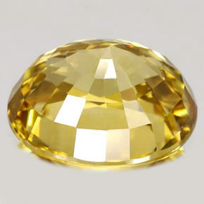 1.92カラットの天然ゴールデンジルコン（8.5×6.1 mm・オーバルカット）