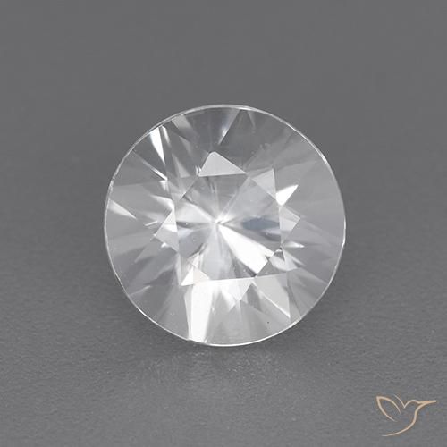 1.92ct 天然 ホワイト ジルコン, ラウンド, VVS