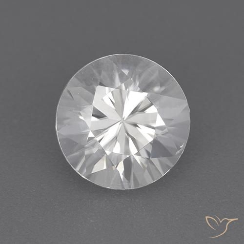 2.08ct 天然 ホワイト ジルコン, ラウンド, VVS