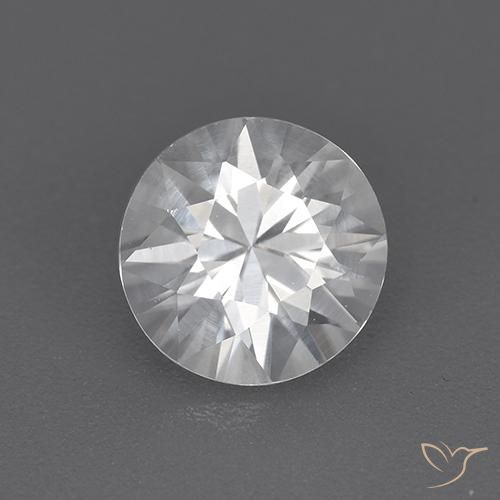 1.73ct 天然 ホワイト ジルコン, ラウンド, VVS