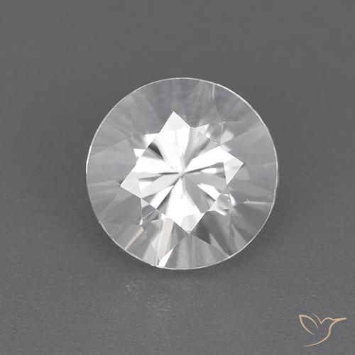 1.92ct 天然 ホワイト ジルコン, ラウンド, VVS