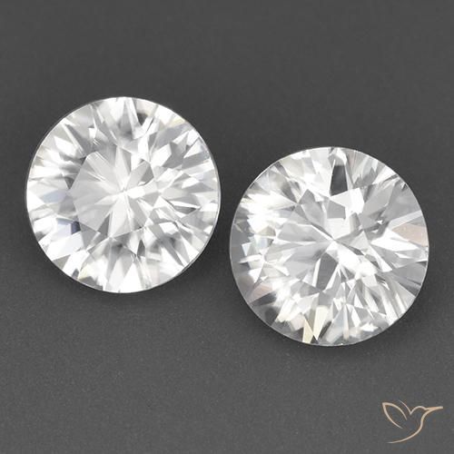 自然派の商品を探す 3.39ct ホワイト ジルコン 宝石, ラウンドカット, コロンビア からGemSelectで. 在庫あり、世界各国へ発送!