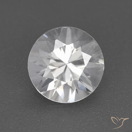 1.79ct 天然 ホワイト ジルコン, ラウンド, VVS