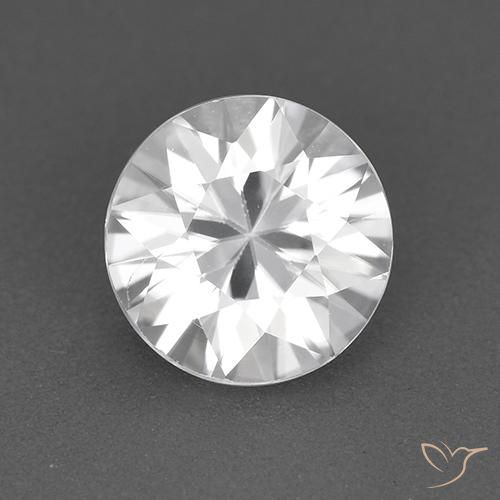 1.68ct 天然 ホワイト ジルコン, ラウンド, VVS