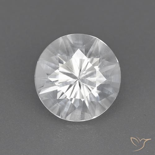 1.85ct 天然 ホワイト ジルコン, ラウンド, VVS