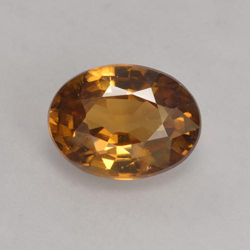 1.75カラットの天然オレンジブラウンジルコン（7.9×5.8 mm・オーバルカット）