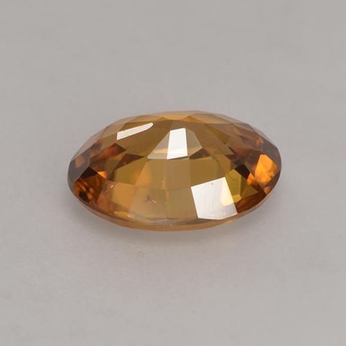 1.75カラットの天然オレンジブラウンジルコン（7.9×5.8 mm・オーバルカット）