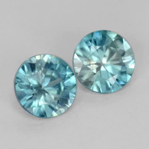 自然派の商品を探す 1.00ct ティール ジルコン 宝石, ラウンドカット, カンボジア からGemSelectで. 在庫あり、世界各国へ発送!