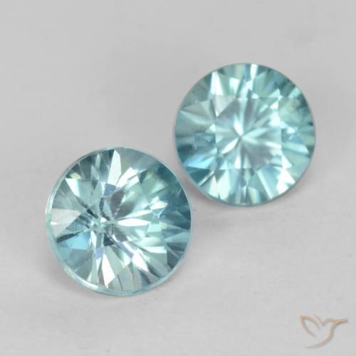 Shop natural 1.01ct ミディアム緑がかった青 ジルコン gems, ラウンド, from カンボジア at GemSelect. In stock, global shipping!