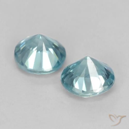 Shop natural 1.01ct ミディアム緑がかった青 ジルコン gems, ラウンド, from カンボジア at GemSelect. In stock, global shipping!
