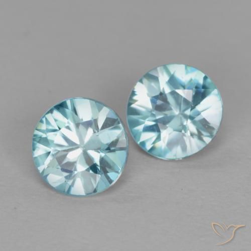 Shop natural 1.09ct ライトブルー ジルコン gems, ラウンド, from カンボジア at GemSelect. In stock, global shipping!