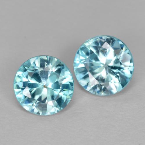 自然派の商品を探す 0.98ct ライトブルー ジルコン 宝石, ラウンドカット, カンボジア からGemSelectで. 在庫あり、世界各国へ発送!