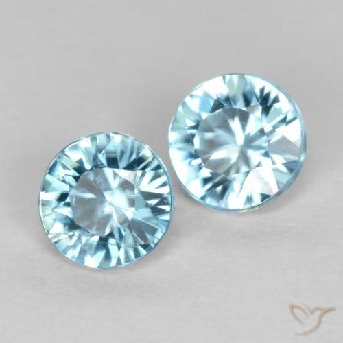 Shop natural 0.98ct ベイビーブルー ジルコン gems, ラウンド, from カンボジア at GemSelect. In stock, global shipping!