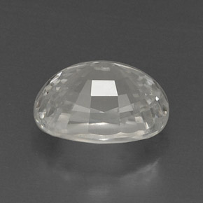 9.71カラットの天然ホワイトジルコン（12.6×9.2 mm・オーバルカット）