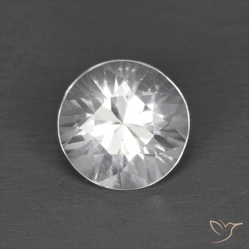 1.24ct 天然 ホワイト ジルコン, ラウンド, VS