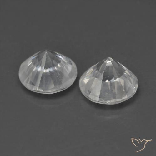 Shop natural 1.39ct ホワイト ジルコン gems, ラウンド, from ミャンマー at GemSelect. In stock, global shipping!