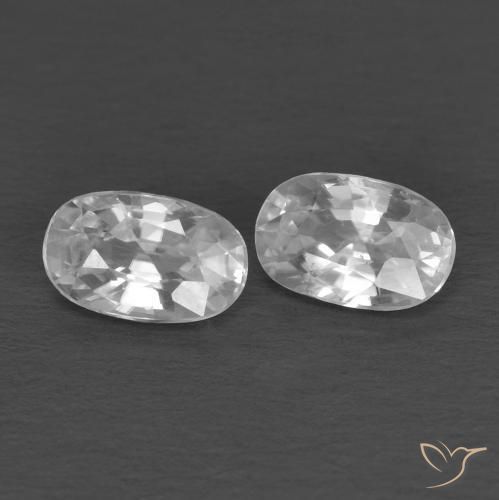 Shop natural 0.78ct ホワイト ジルコン gems, 楕円形, from カンボジア at GemSelect. In stock, global shipping!