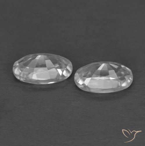 Shop natural 0.78ct ホワイト ジルコン gems, 楕円形, from カンボジア at GemSelect. In stock, global shipping!