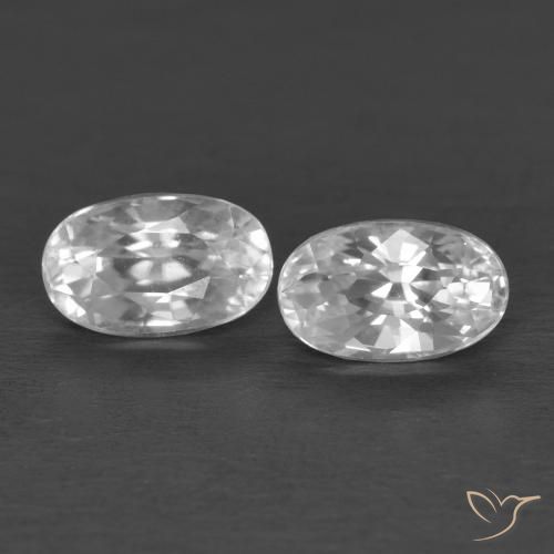 Shop natural 0.94ct ホワイト ジルコン gems, 楕円形, from カンボジア at GemSelect. In stock, global shipping!