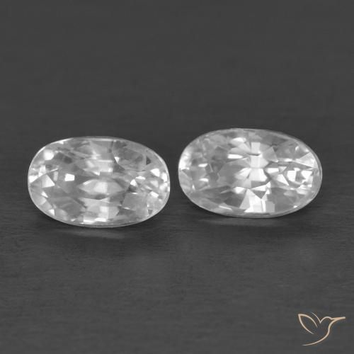 Shop natural 0.94ct ホワイト ジルコン gems, 楕円形, from カンボジア at GemSelect. In stock, global shipping!