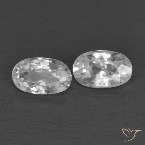 Shop natural 0.74ct ホワイト ジルコン gems, 楕円形, from カンボジア at GemSelect. In stock, global shipping!