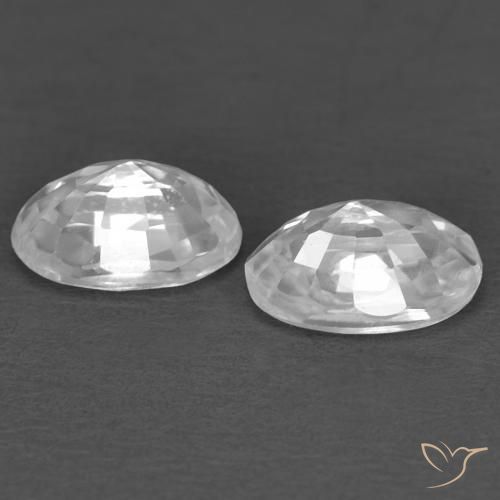 Shop natural 0.92ct ホワイト ジルコン gems, 楕円形, from カンボジア at GemSelect. In stock, global shipping!