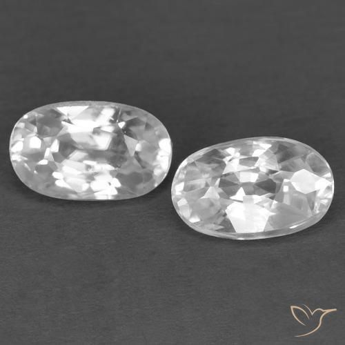 Shop natural 0.88ct ホワイト ジルコン gems, 楕円形, from カンボジア at GemSelect. In stock, global shipping!