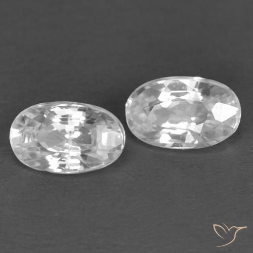 Shop natural 0.80ct ホワイト ジルコン gems, 楕円形, from カンボジア at GemSelect. In stock, global shipping!