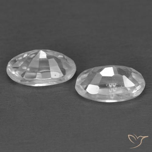 Shop natural 0.80ct ホワイト ジルコン gems, 楕円形, from カンボジア at GemSelect. In stock, global shipping!
